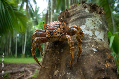 Generative AI. a large coconut crab