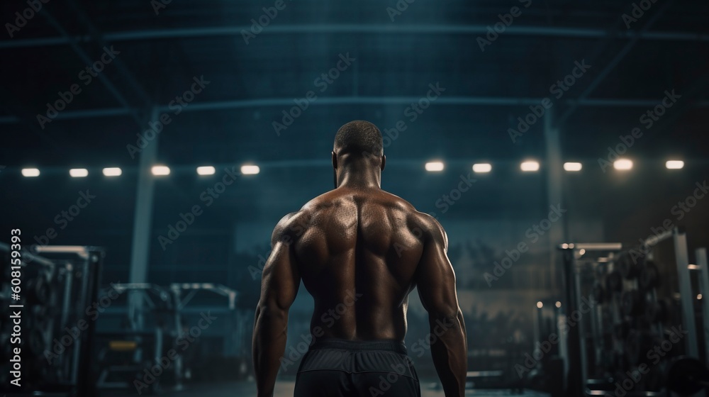 Bodybuilder Man, Generative AI, Illustration Bodybuilder Man, Generative AI, Illustration