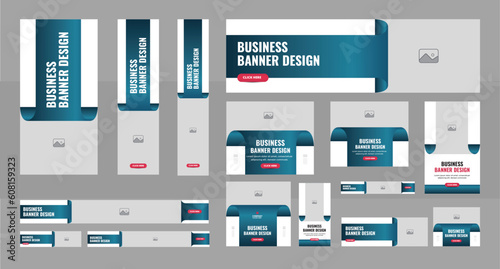 Web Banner Layout Set, Business banner web template bundle design, Social Media Cover ads banner, flyer, invitation card layout