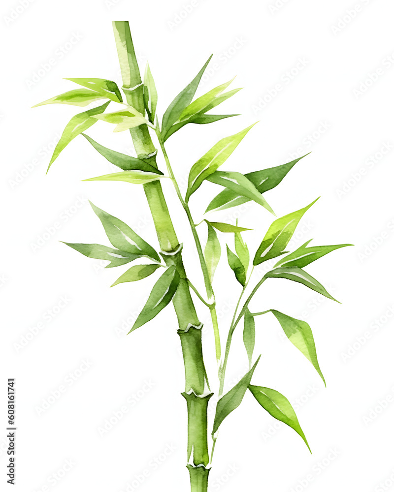 Fototapeta premium bamboo isolated on white