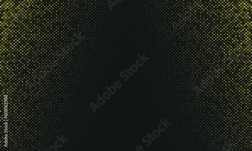 yellow halftone background. Dots pop art sport style vector illustration
