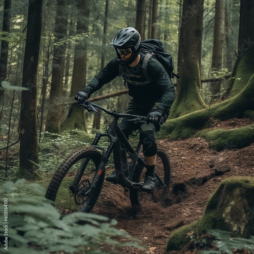 MTB in Forest 