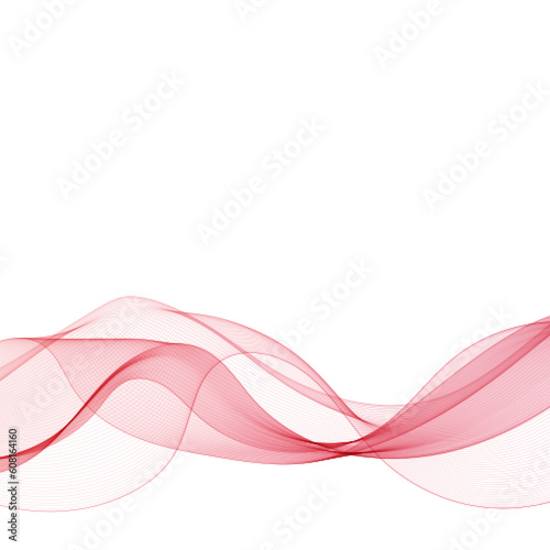 red abstract wave. vector image. presentation template. eps 10