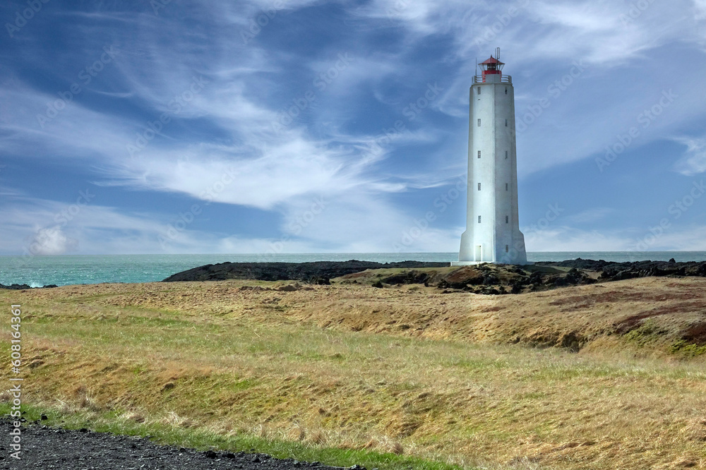 Lighthouse in the west part of Iceland