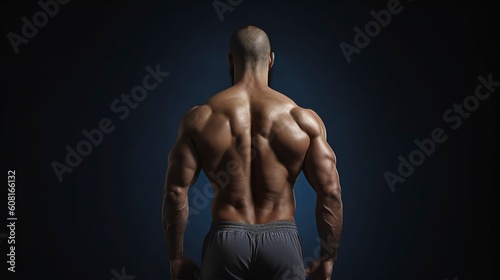 Bodybuilder Man, Generative AI, Illustration © emir