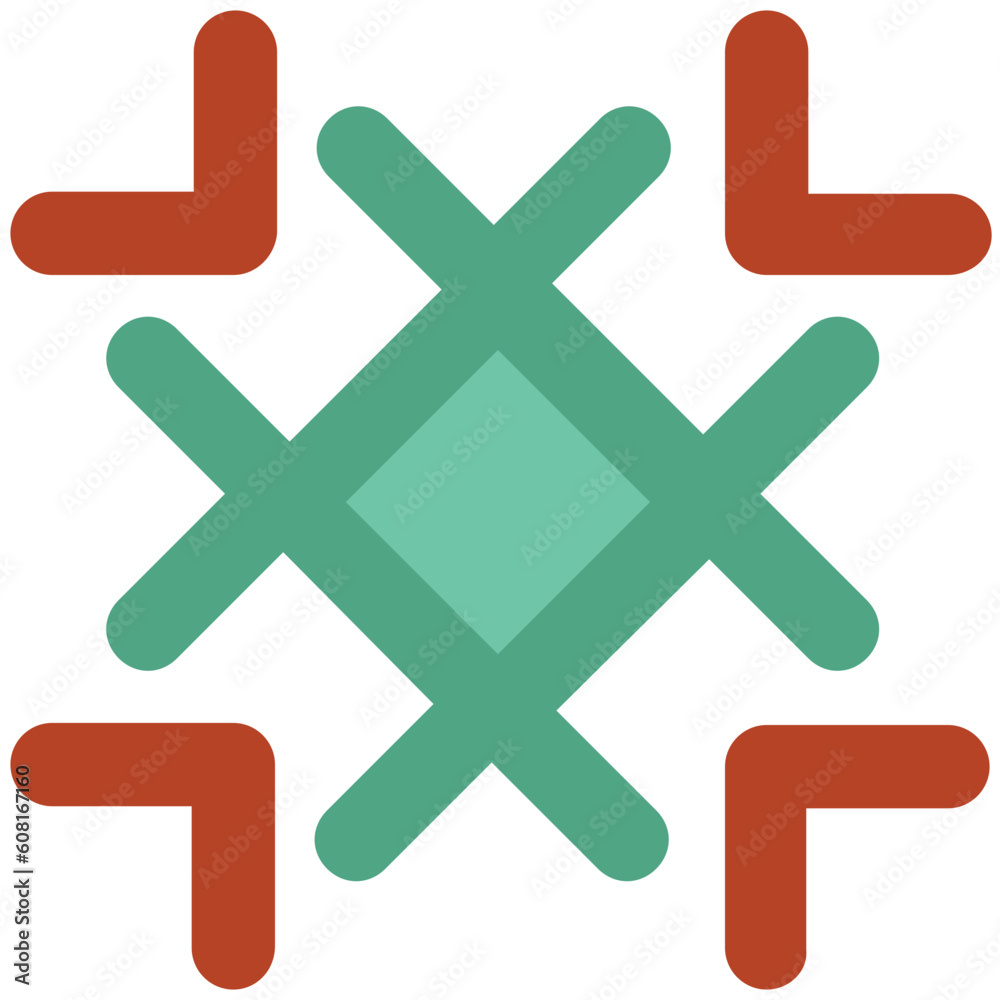 Obraz premium Eye catchy icon of ice flake 