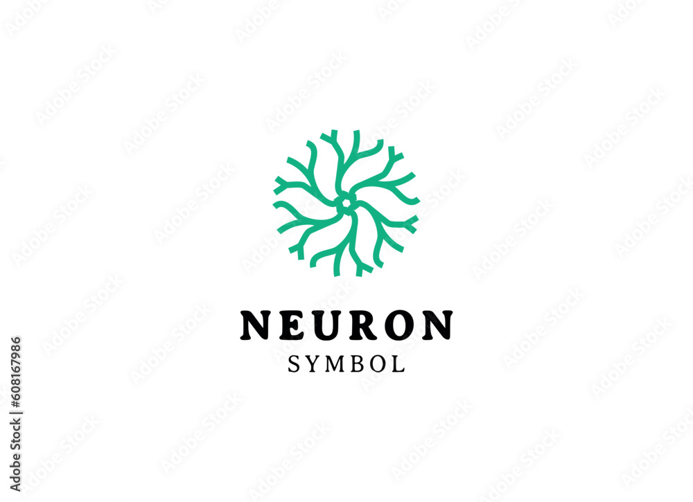 Abstract Neuron logo template vector Abstract Neuron logo template vector