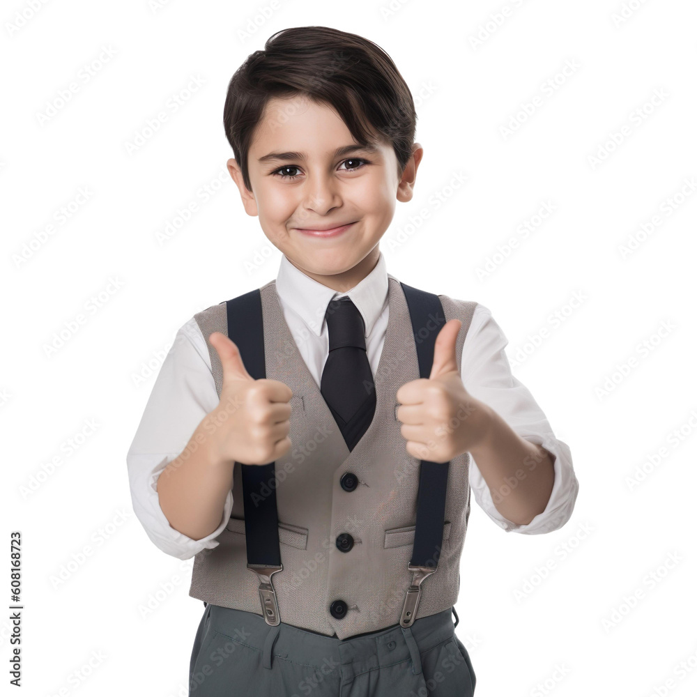 Child boy dressed as Journalist showing thumbs up isolated on transparent background, Generative Ai
Child boy dressed as Journalist showing thumbs up isolated on transparent background, Generative Ai