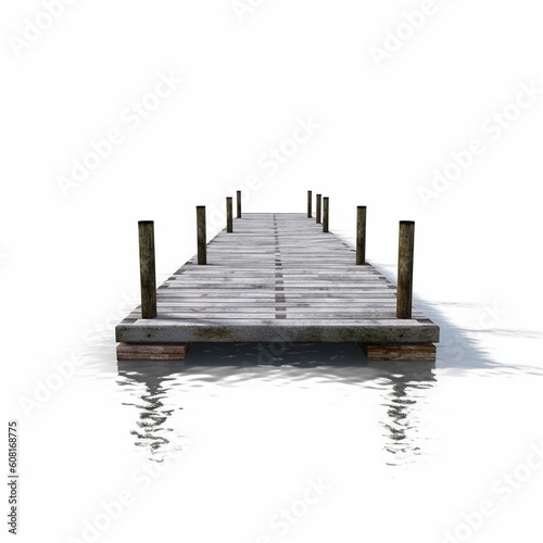 Floating dock, created with generative AI