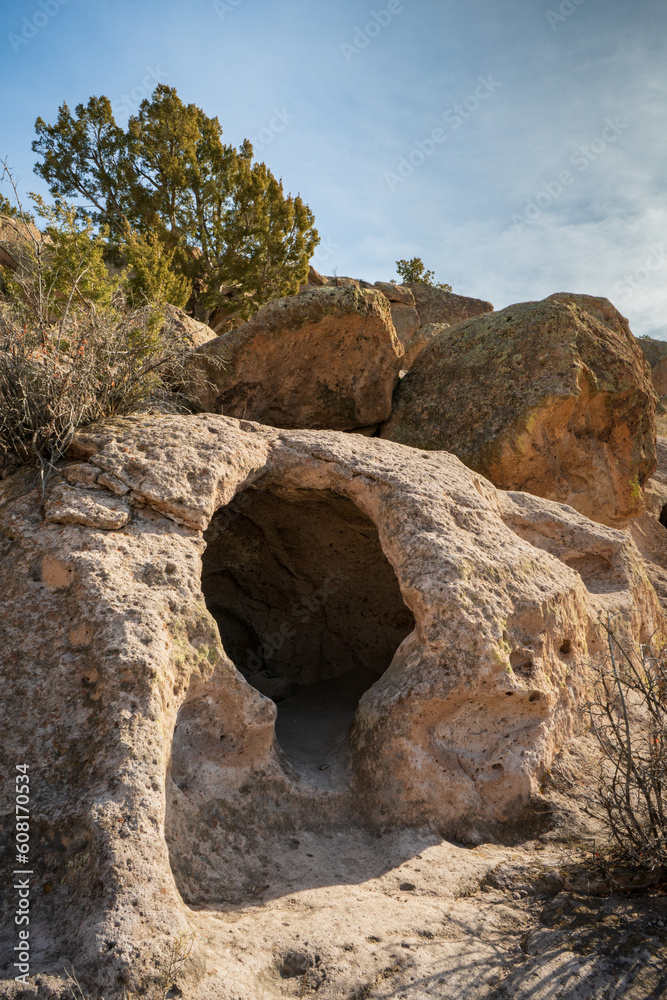 Cave Dwelling at Bandelier National Monument in New Mexico