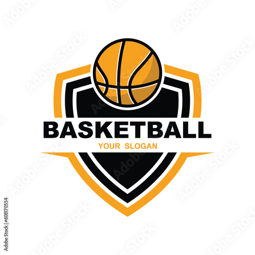 Basketball logo vector design template