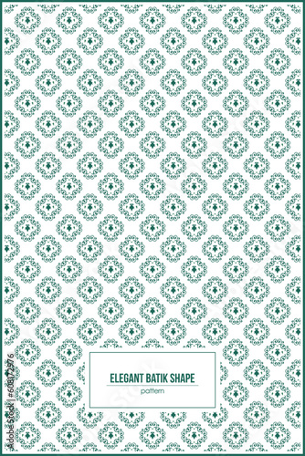 wallpaper motive with elegant batik pattern