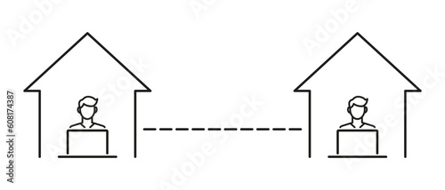 Explore the power of connectivity with this collection of vector illustrations showcasing local area networks LAN.