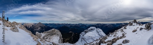 landscape of dolomites from monte Pelmo