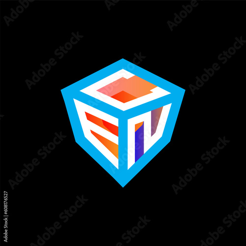 CEN letter logo abstract creative design. CEN unique design	