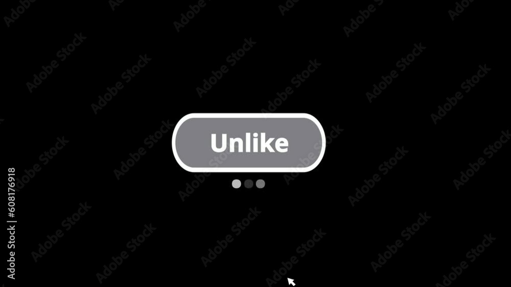 click button animation on black background