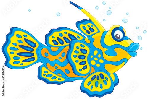 Funny exotic brightly color...