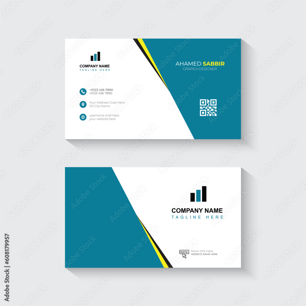 Modern and clean professional business card post Modern and clean professional business card post