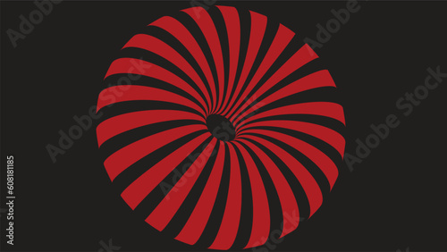 Striped candy without the wrapper. Qualitative vector design element. vortex icon isolated sign symbol vector illustration - High-quality colored vector icons.