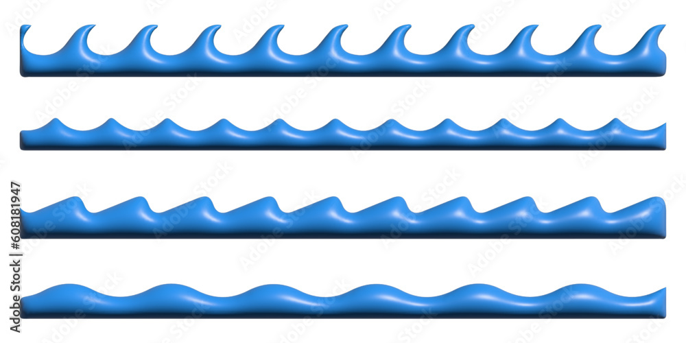 Set Of 3D Waves Set Of 3D Waves