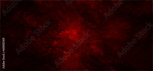 Dark grunge red concrete. Red textured stone wall background. Dark edges. Dark red grungy background or texture.