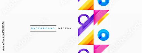 Circle minimal abstract background. Design for wallpaper, banner, background, landing page, wall art, invitation, prints, posters