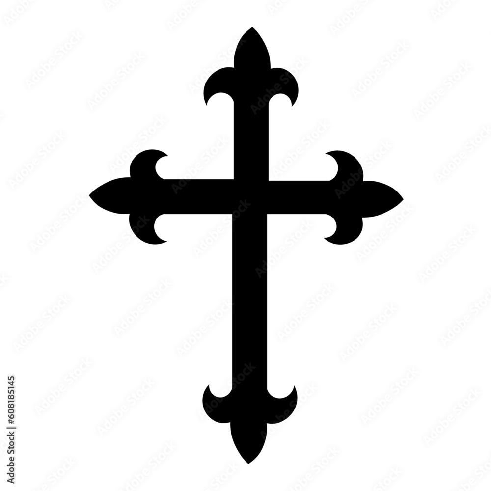 Cross icon. Christian symbol of christ Cross icon. Christian symbol of christ
