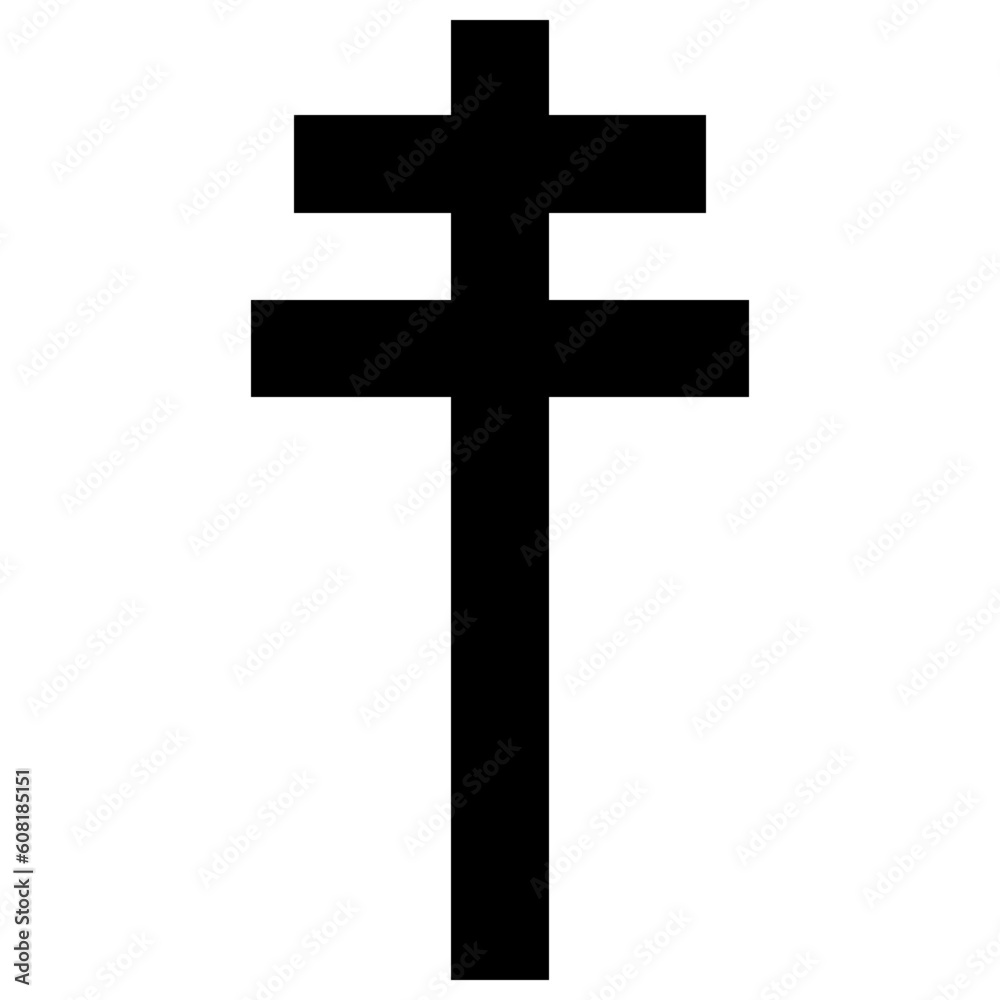 Cross icon. Christian symbol of christ