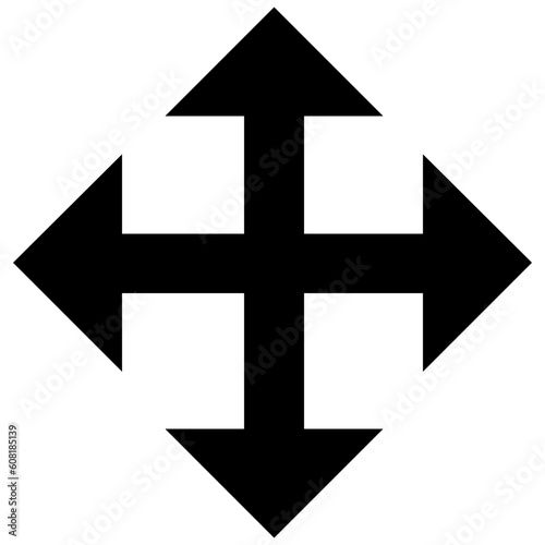 Cross icon. Christian symbol of christ