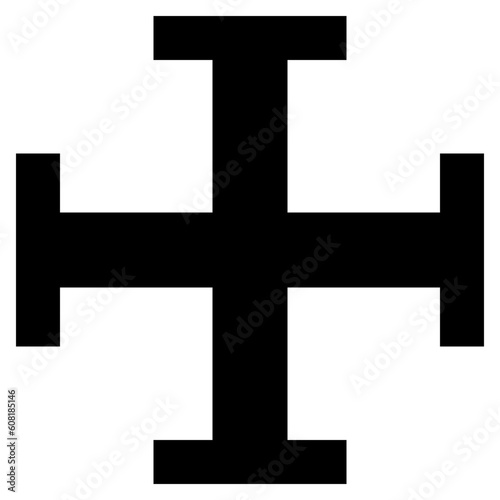 Cross icon. Christian symbol of christ