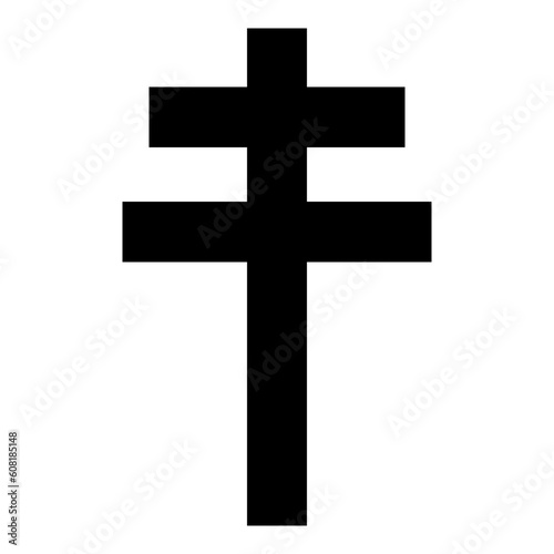 Cross icon. Christian symbol of christ