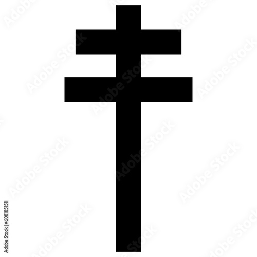Cross icon. Christian symbol of christ