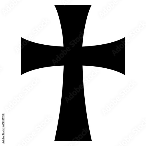 Cross icon. Christian symbol of christ