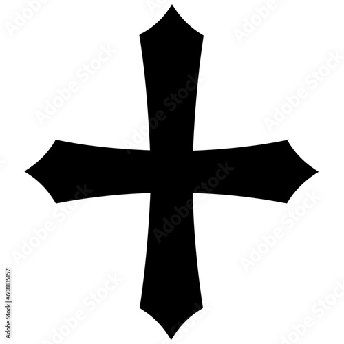 Cross icon. Christian symbol of christ