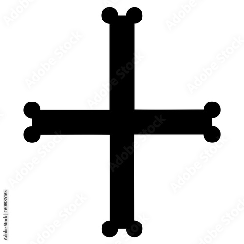 Cross icon. Christian symbol of christ