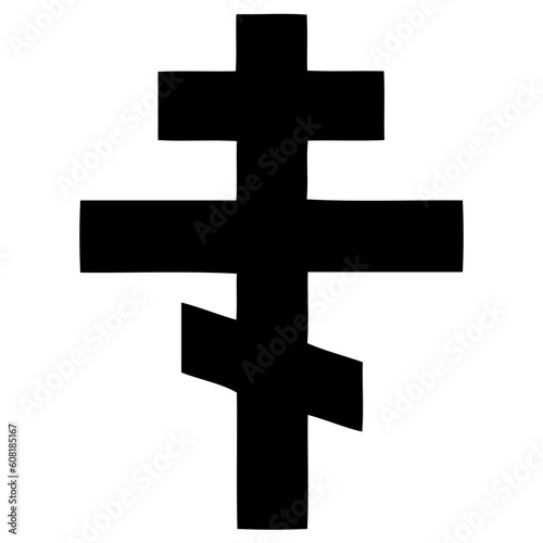 Cross icon. Christian symbol of christ