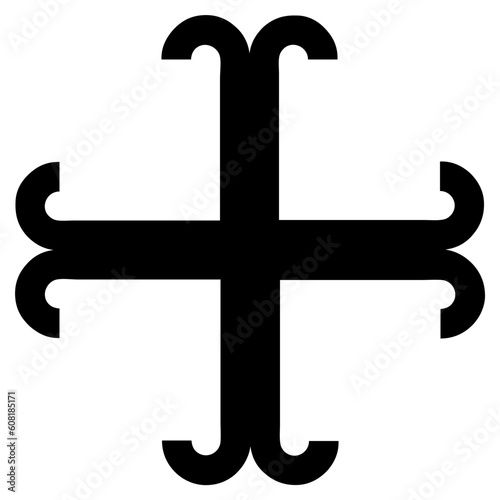 Cross icon. Christian symbol of christ