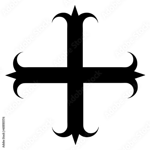 Cross icon. Christian symbol of christ