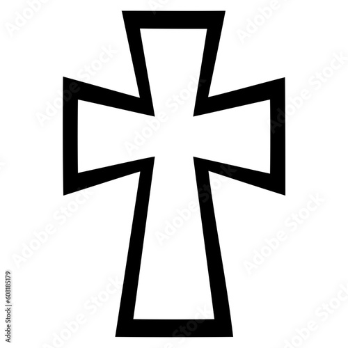Cross icon. Christian symbol of christ