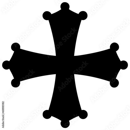 Cross icon. Christian symbol of christ