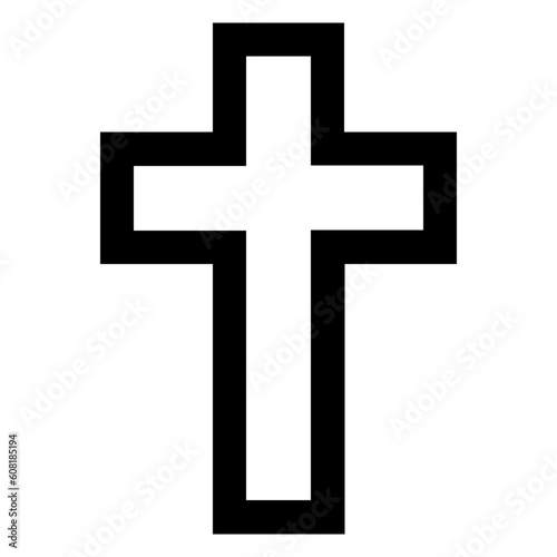 Cross icon. Christian symbol of christ
