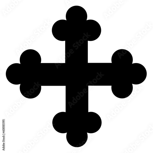 Cross icon. Christian symbol of christ