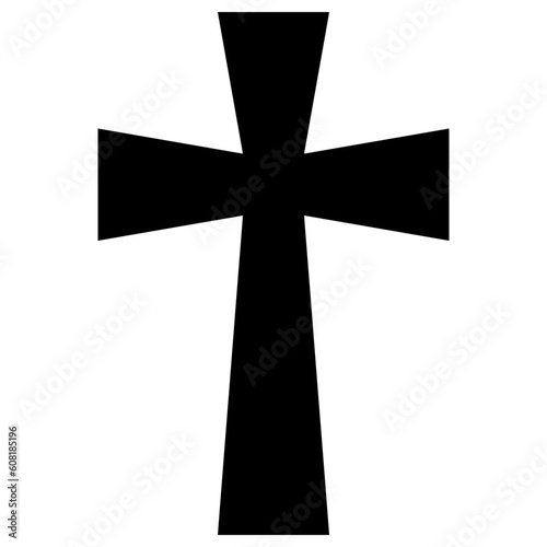 Cross icon. Christian symbol of christ
