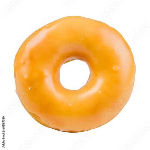 donut isolated on transparent background cutout