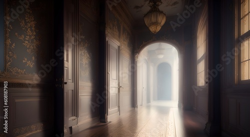 Perspective view of a grand corridor [AI Generated] © Jefferson