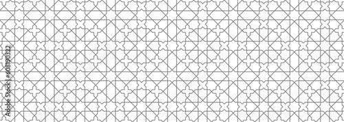 Historic Decorative All Over pattern. Vintage tilework and textiles grey Geometric Design. Abstract art. 
