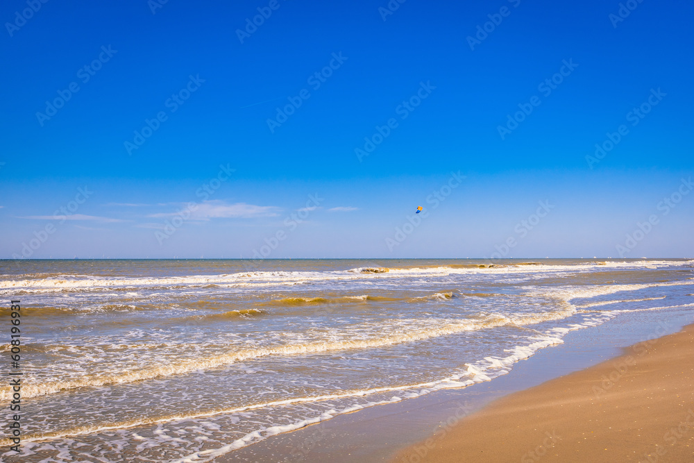 A Sunny Day at the Yellow Sand Beach near The Hague