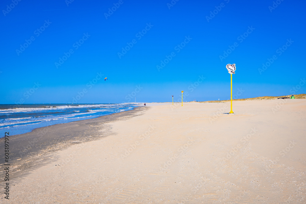 A Sunny Day at the Yellow Sand Beach near The Hague