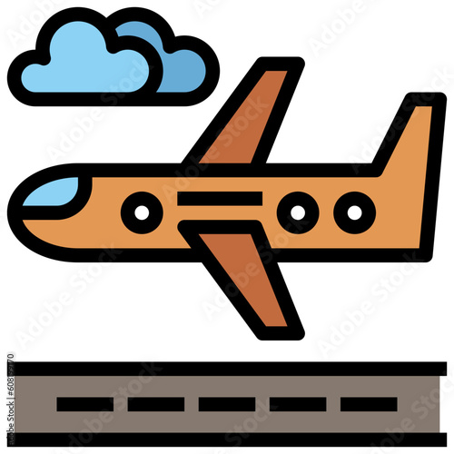 airport line icon,linear,outline,graphic,illustration