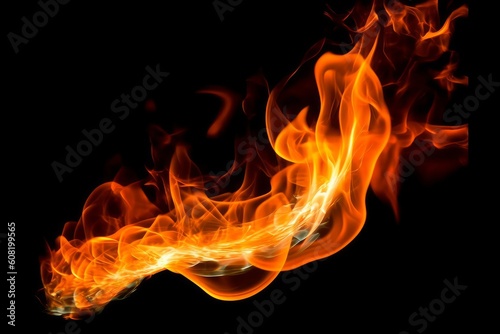 fire flames background. Generative AI